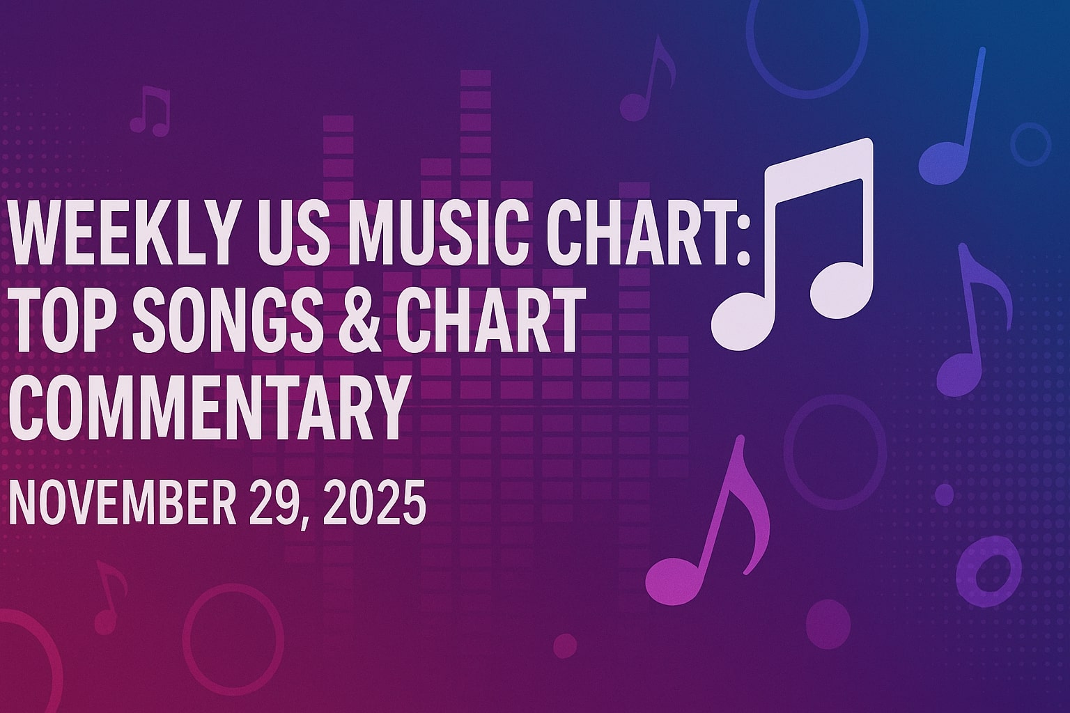 Weekly US Music Chart Top Songs & Chart Commentary – November 29, 2025